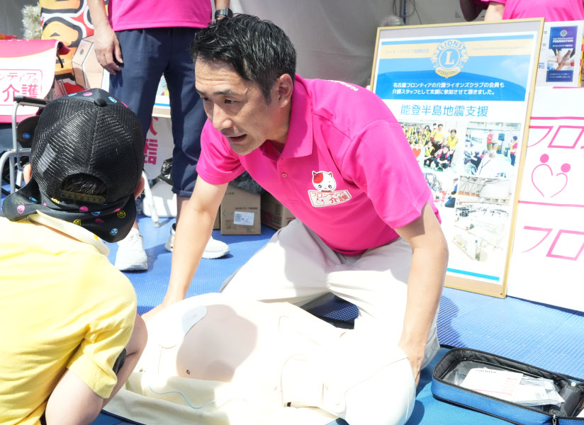 CBC あそび防災フェス AEDを使った救命の仕方